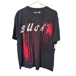 Bush Band Shirt Men Small Charcoal Concert Graphic Tee Short Sleeve New